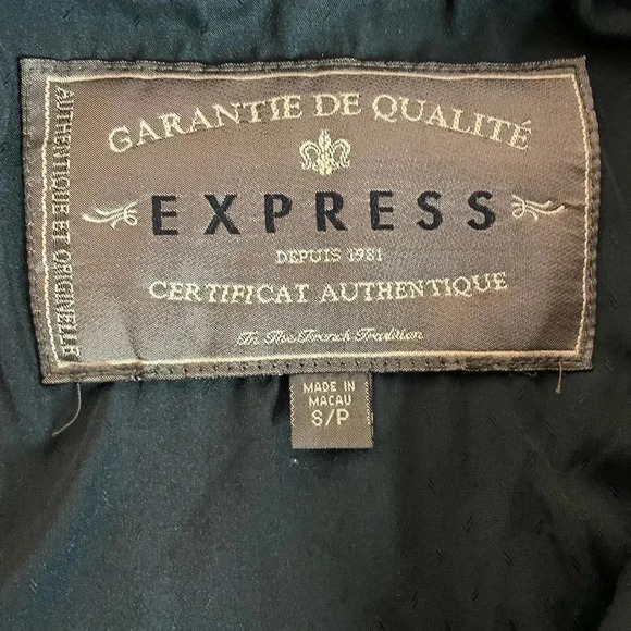 3 FOR $15 Vintage Express Dark Green Corduroy 1/4 Zip Pullover Size S - Picture 4 of 11